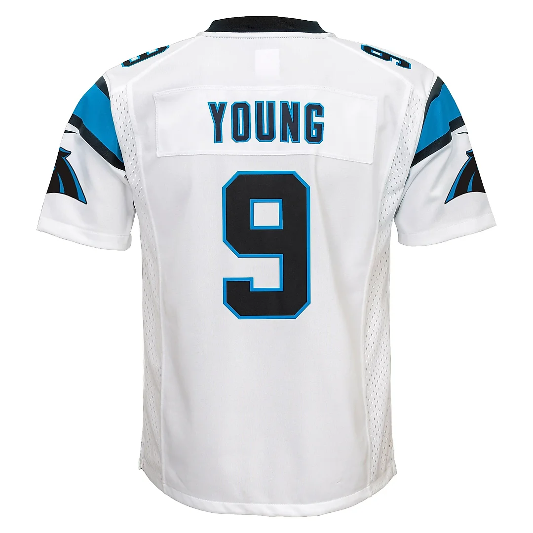 Zennovawear Youth Carolina Panthers Bryce Young White Game Jersey