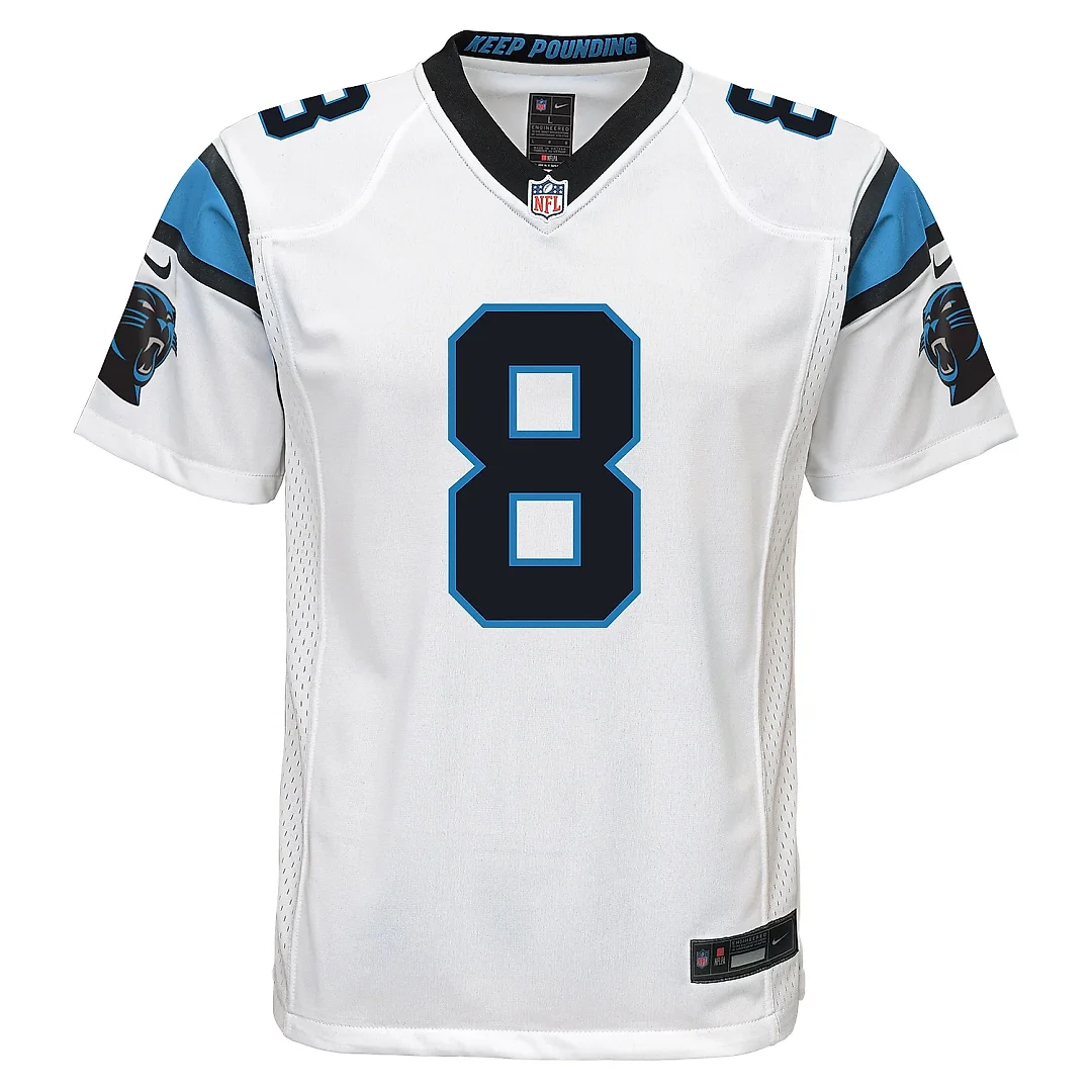 Zennovawear Youth Carolina Panthers Jaycee Horn White Game Jersey