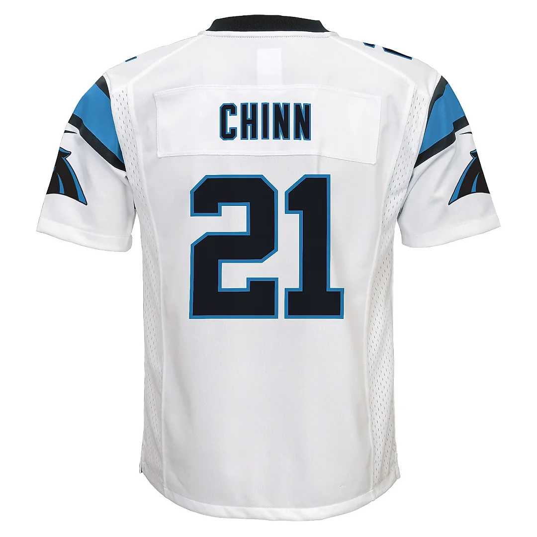 Zennovawear Youth Carolina Panthers Jeremy Chinn White Game Jersey