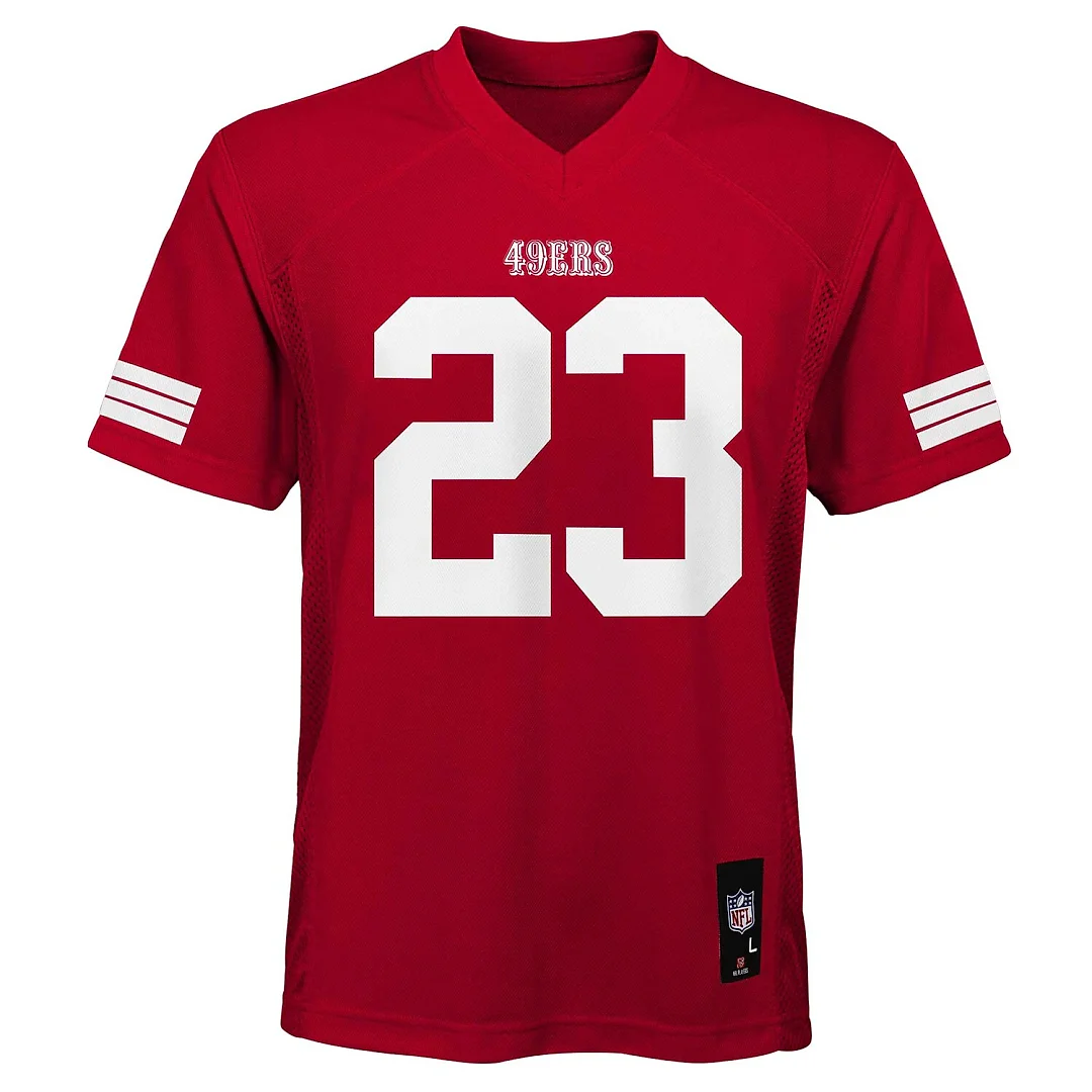 Zennovawear Christian McCaffrey San Francisco 49ers Youth Replica Jersey - Scarlet