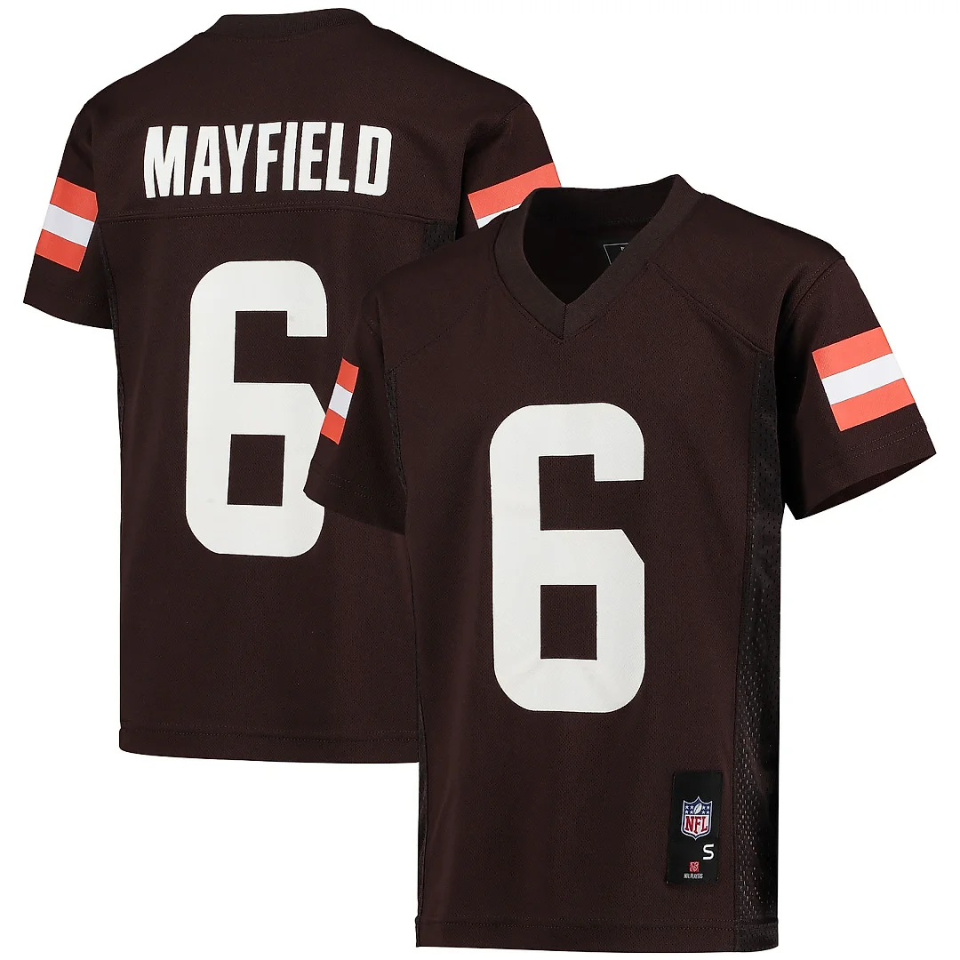 Zennovawear Youth Cleveland Browns Baker Mayfield Brown Player Jersey
