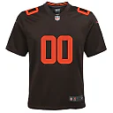 Zennovawear Youth Cleveland Browns Brown Alternate Custom Game Jersey