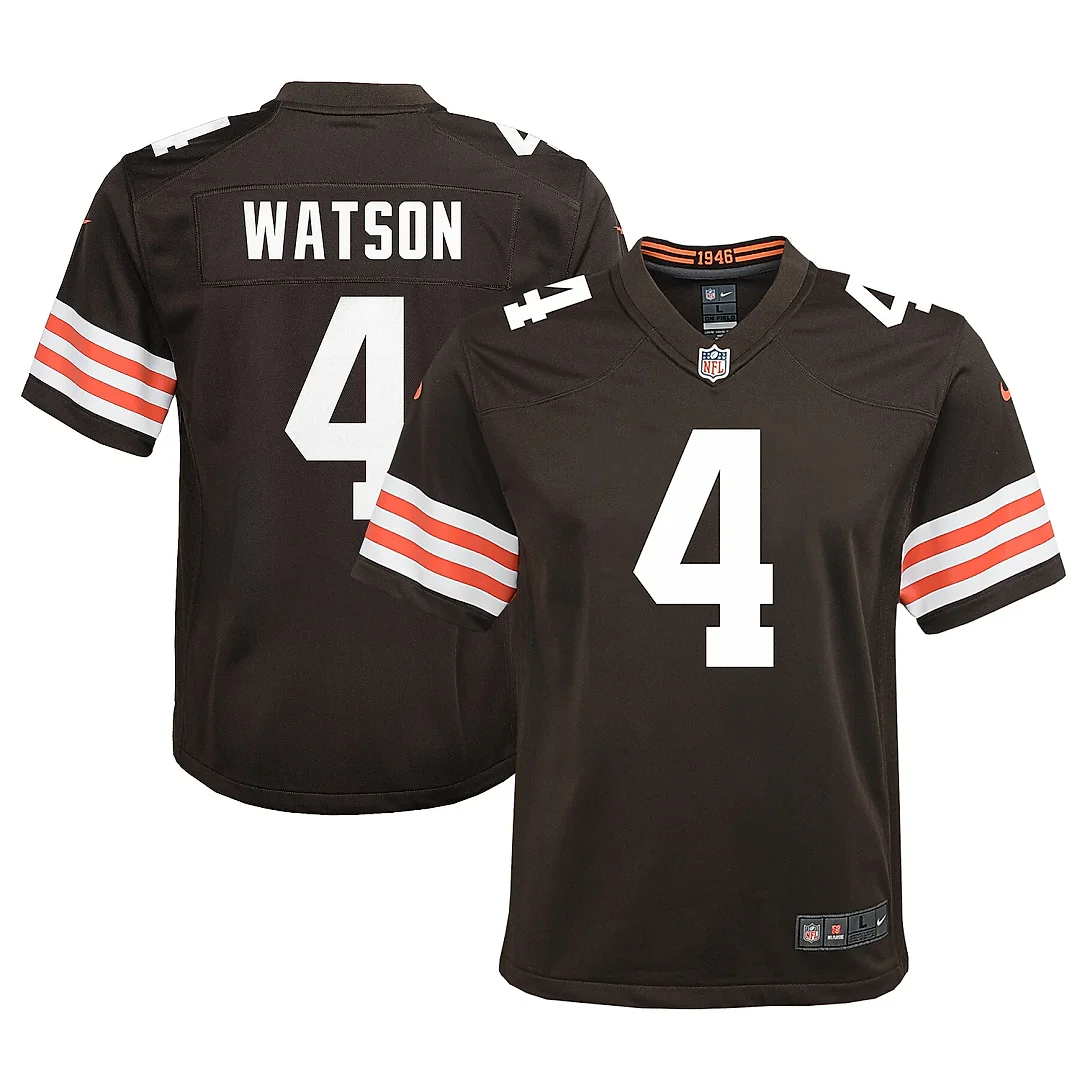 Zennovawear Youth Cleveland Browns Deshaun Watson Brown Game Jersey