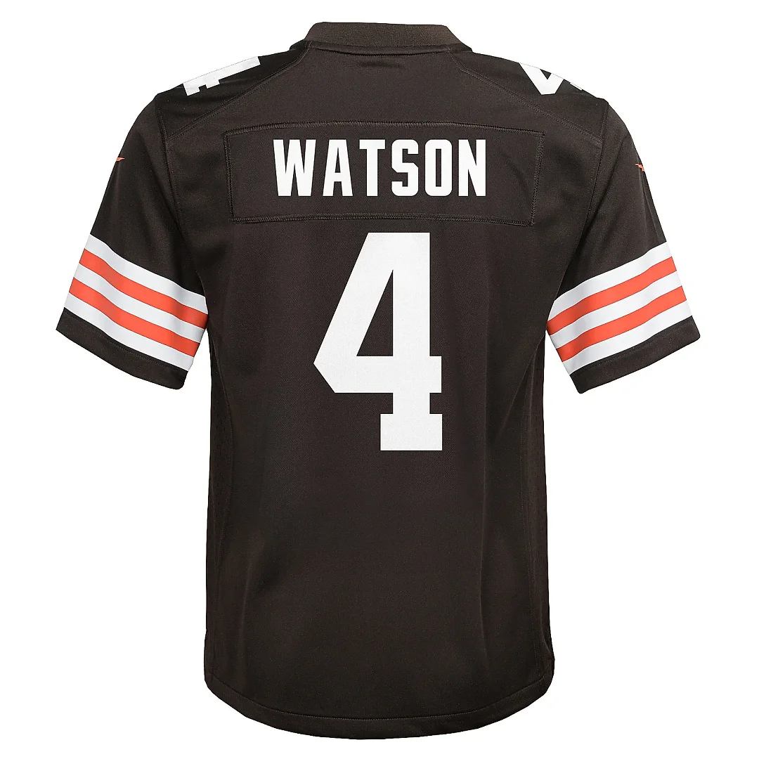 Zennovawear Youth Cleveland Browns Deshaun Watson Brown Game Jersey