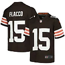 Zennovawear Youth Cleveland Browns Joe Flacco Brown Game Jersey