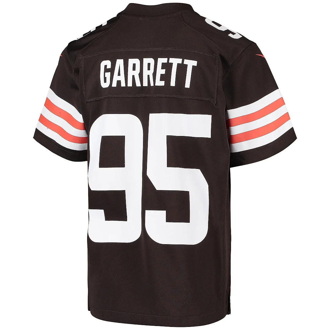 Zennovawear Youth Cleveland Browns Myles Garrett Brown Game Jersey