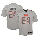 Zennovawear Youth Cleveland Browns Nick Chubb Gray Atmosphere Game Jersey