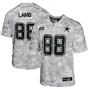 Zennovawear Youth Dallas Cowboys CeeDee Lamb Arctic Camo 2024 Salute to Service Game Jersey