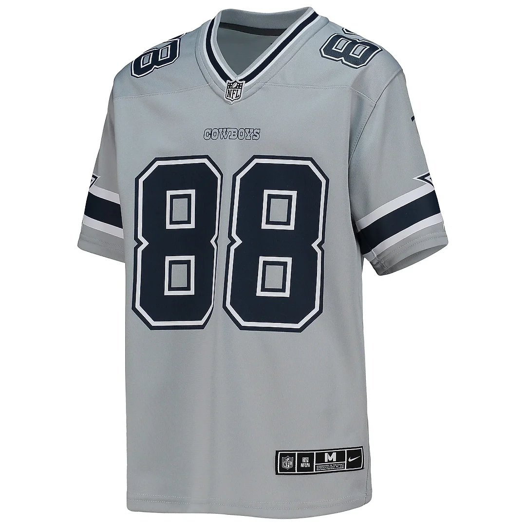 Zennovawear Youth Dallas Cowboys CeeDee Lamb Silver Inverted Team Game Jersey