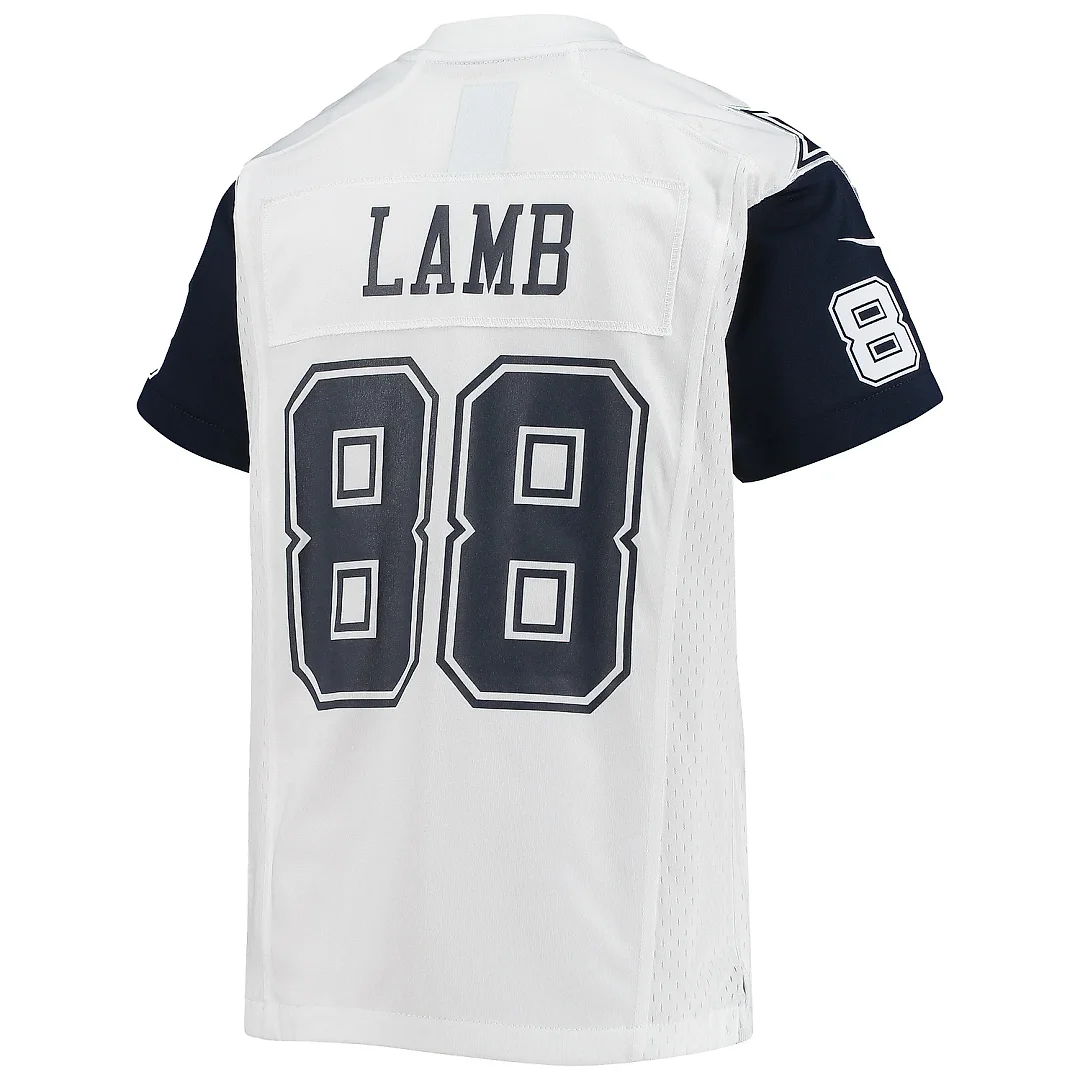 Zennovawear Youth Dallas Cowboys CeeDee Lamb White Alternate Game Jersey