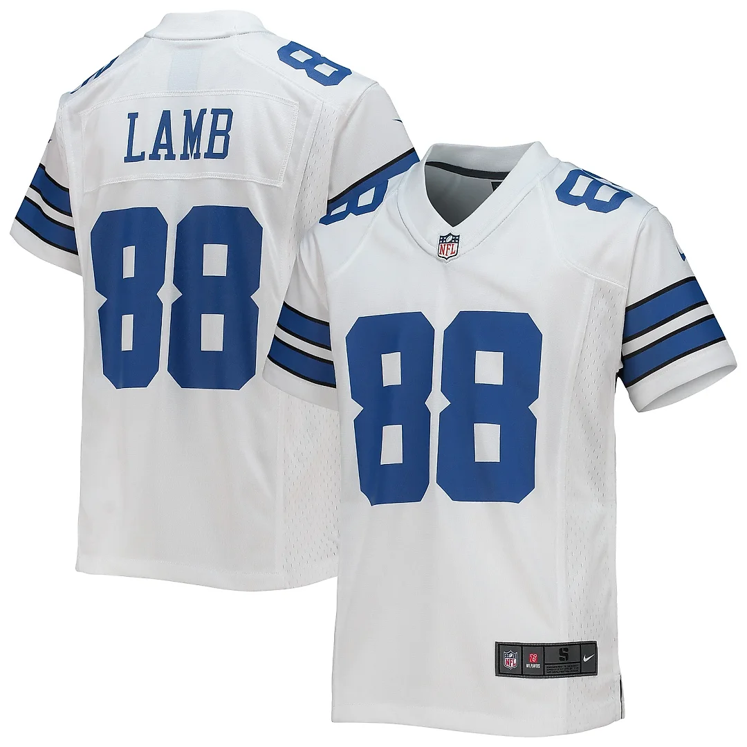 Zennovawear Youth Dallas Cowboys CeeDee Lamb White Game Jersey