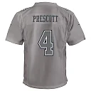 Zennovawear Youth Dallas Cowboys Dak Prescott Gray Atmosphere Game Jersey