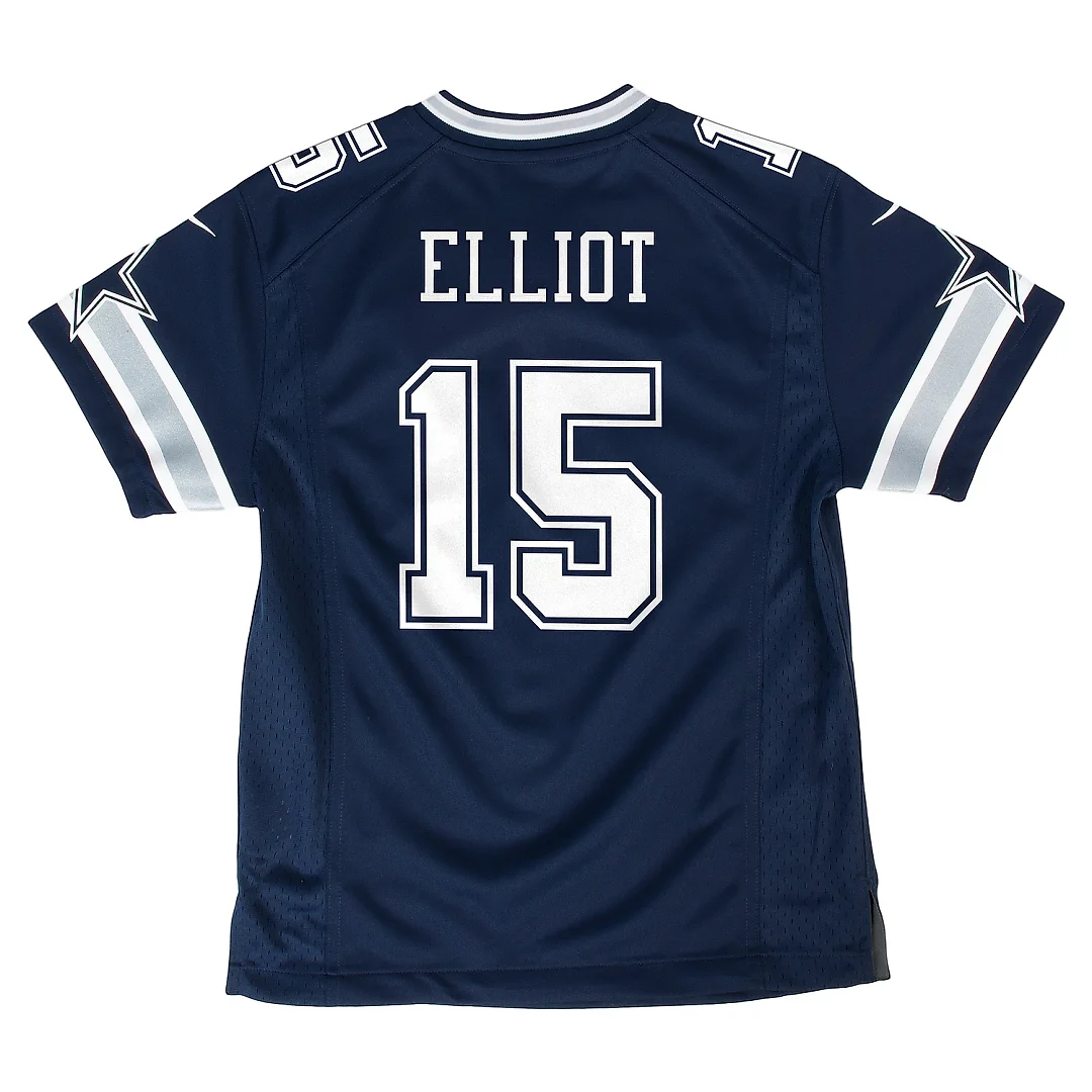 Zennovawear Youth Dallas Cowboys Ezekiel Elliott Navy Game Jersey