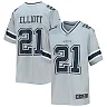 Zennovawear Youth Dallas Cowboys Ezekiel Elliott Silver Inverted Team Game Jersey