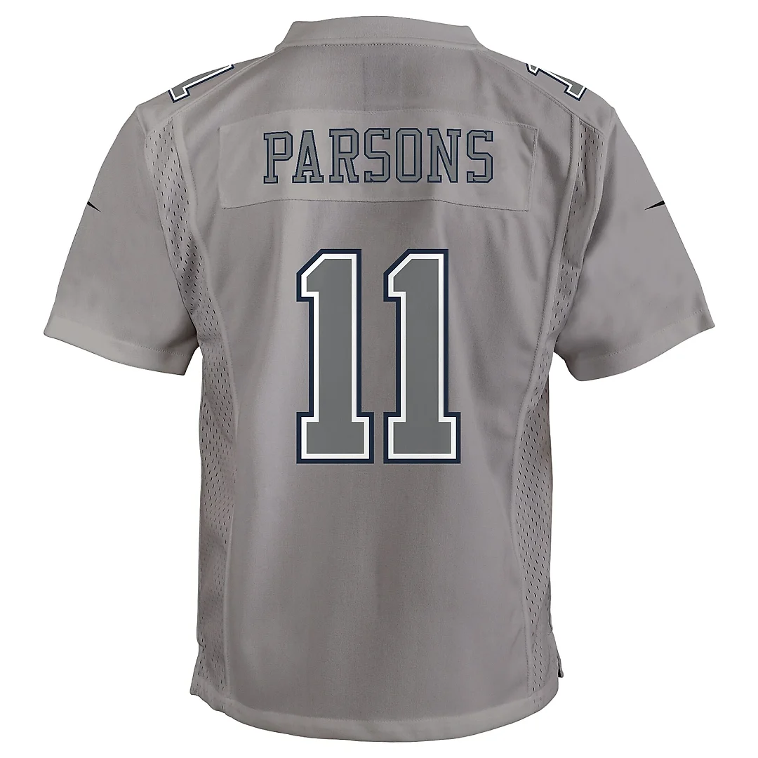 Zennovawear Youth Dallas Cowboys Micah Parsons Gray Atmosphere Game Jersey