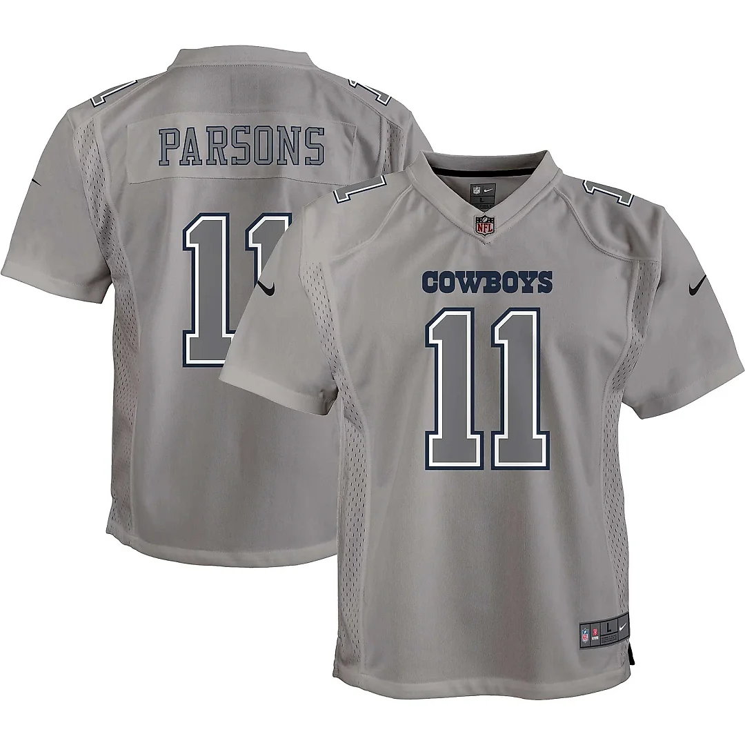 Zennovawear Youth Dallas Cowboys Micah Parsons Gray Atmosphere Game Jersey