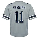 Zennovawear Youth Dallas Cowboys Micah Parsons Gray Inverted Game Jersey