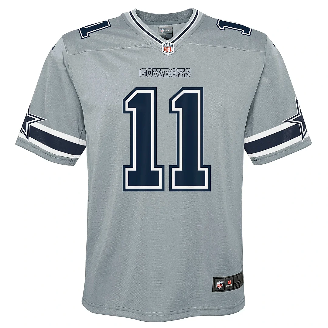 Zennovawear Youth Dallas Cowboys Micah Parsons Gray Inverted Game Jersey