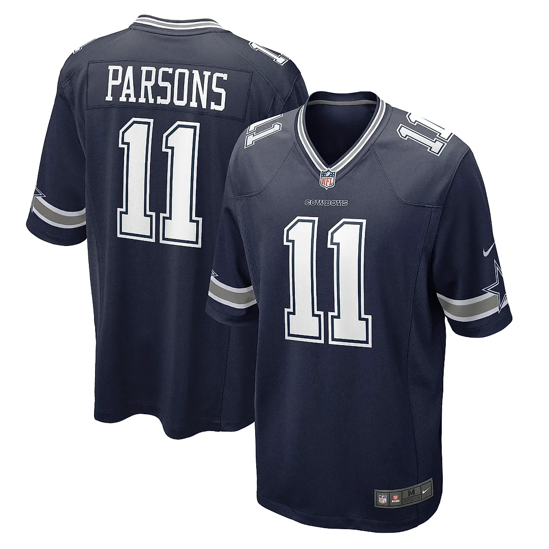 Zennovawear Youth Dallas Cowboys Micah Parsons Navy Game Jersey