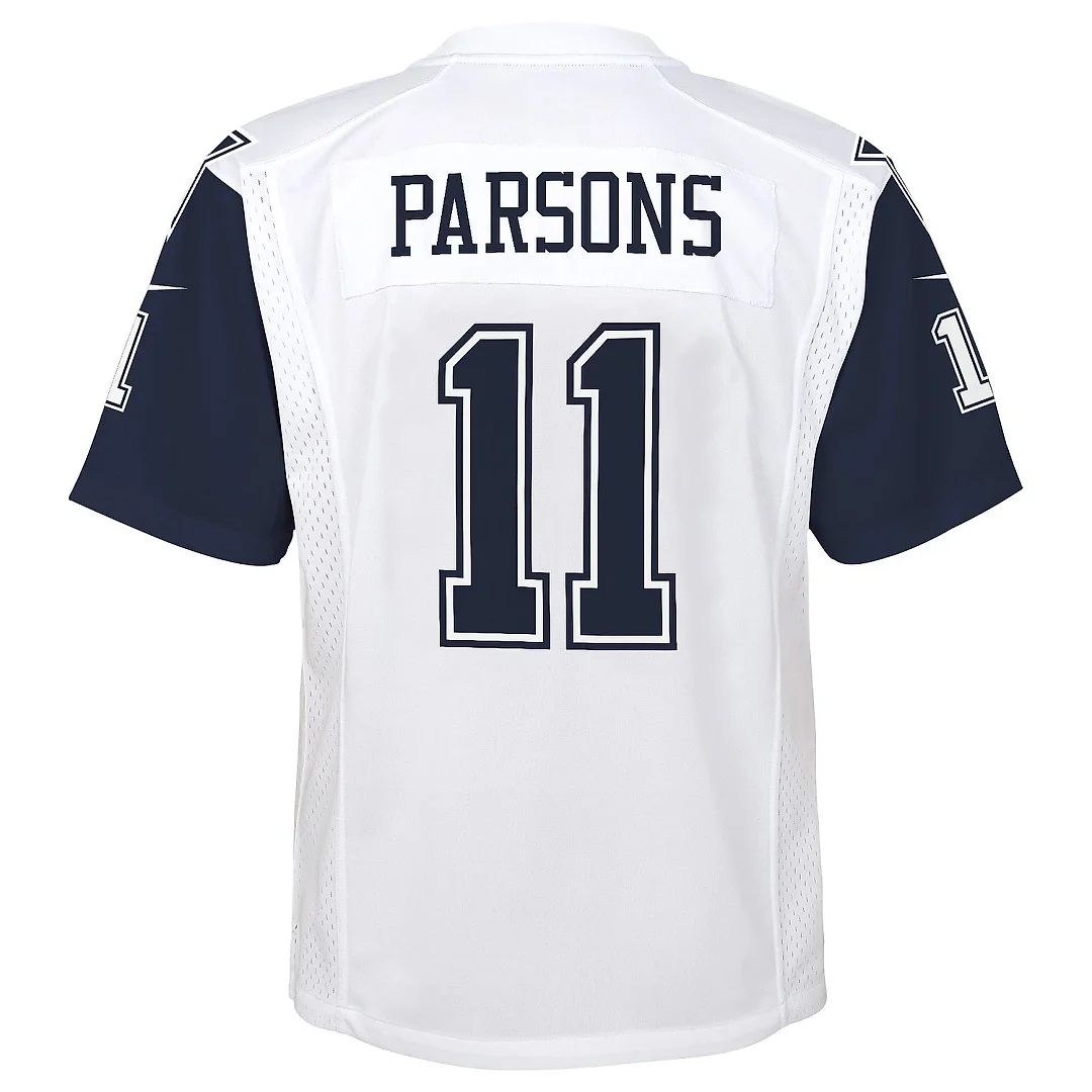 Zennovawear Youth Dallas Cowboys Micah Parsons White Alternate Game Jersey