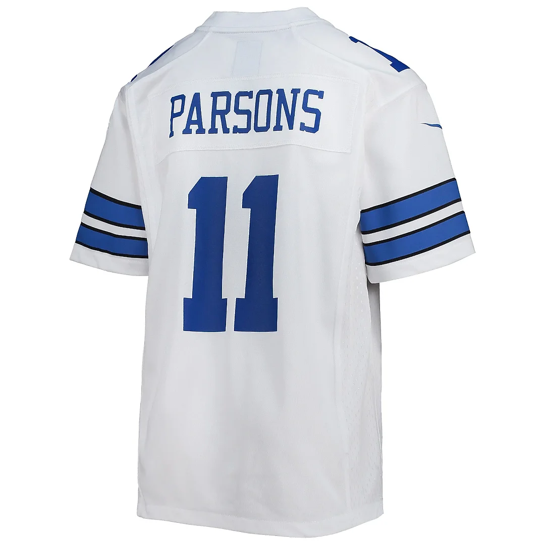 Zennovawear Youth Dallas Cowboys Micah Parsons White Game Jersey