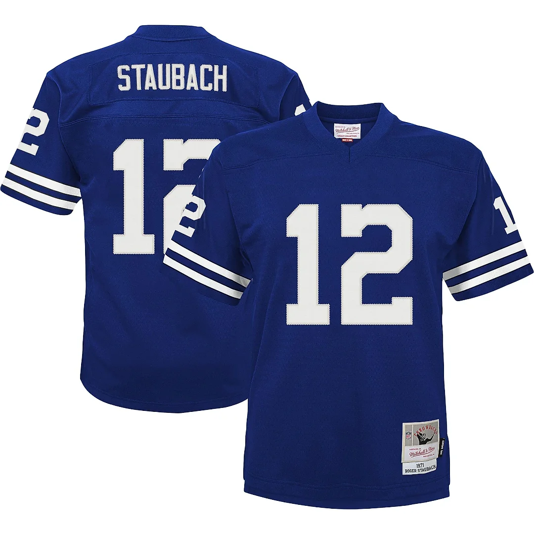 Zennovawear Youth Dallas Cowboys Roger Staubach Mitchell & Ness Navy Retired Player Legacy Jersey