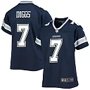 Zennovawear Youth Dallas Cowboys Trevon Diggs Navy Game Jersey