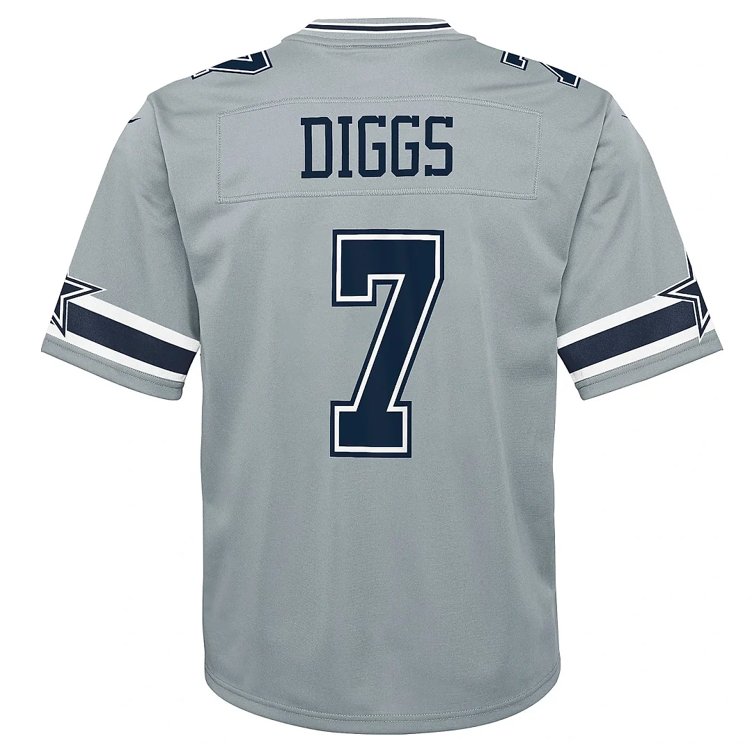 Zennovawear Youth Dallas Cowboys Trevon Diggs Silver Inverted Game Jersey