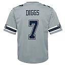Zennovawear Youth Dallas Cowboys Trevon Diggs Silver Inverted Game Jersey
