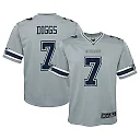 Zennovawear Youth Dallas Cowboys Trevon Diggs Silver Inverted Game Jersey