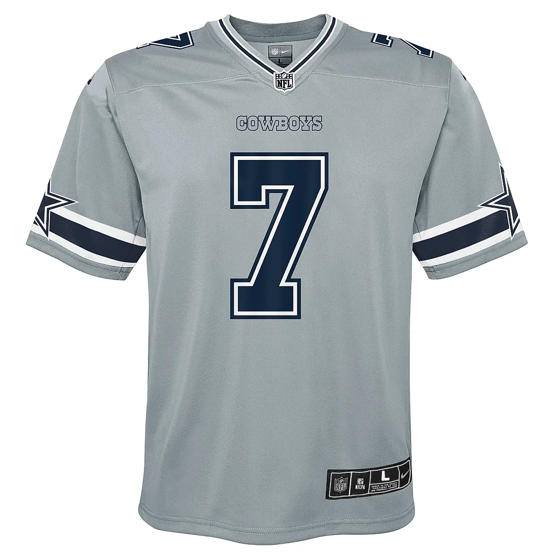 Zennovawear Youth Dallas Cowboys Trevon Diggs Silver Inverted Game Jersey