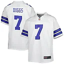 Zennovawear Youth Dallas Cowboys Trevon Diggs White Game Jersey