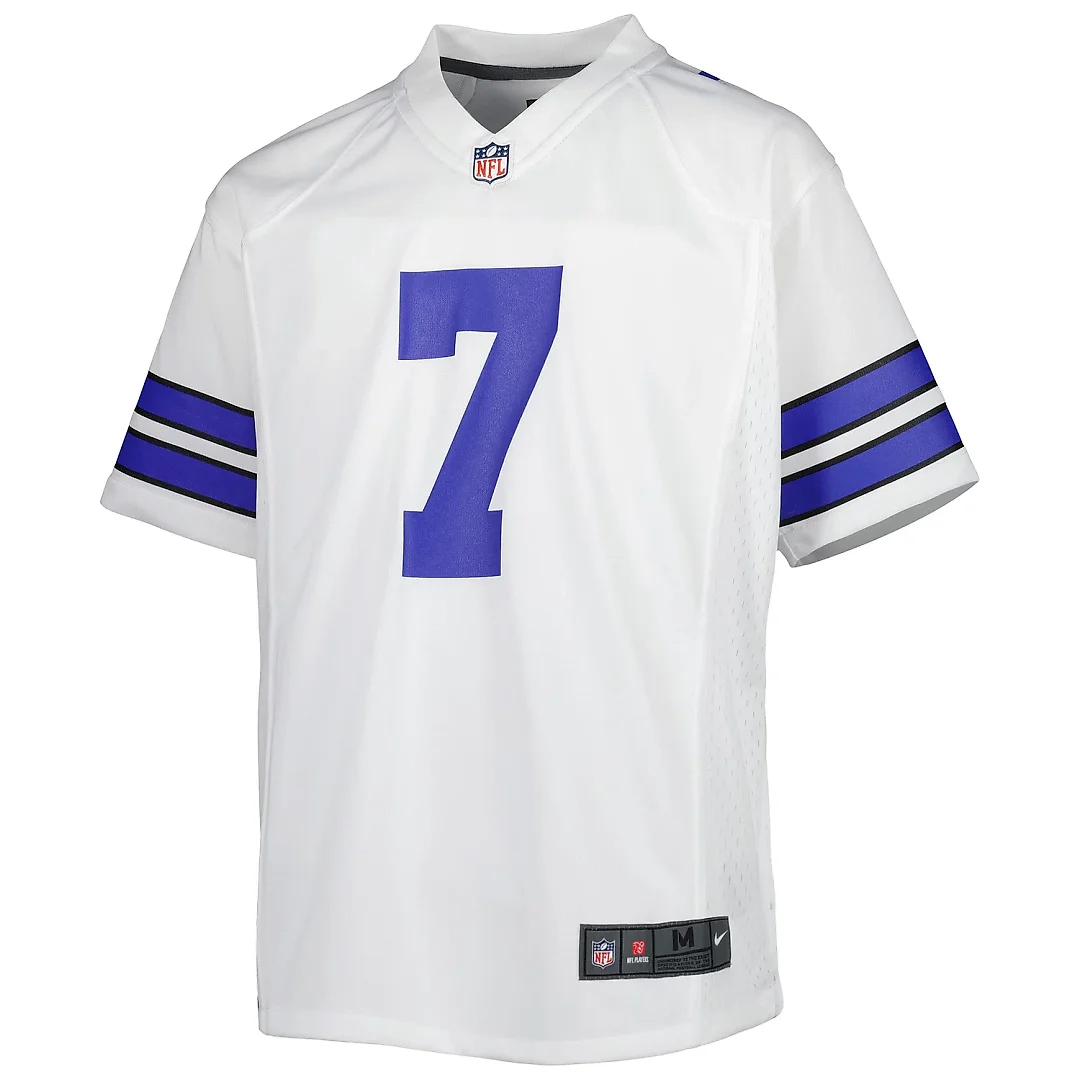 Zennovawear Youth Dallas Cowboys Trevon Diggs White Game Jersey