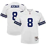 Zennovawear Youth Dallas Cowboys Troy Aikman Mitchell & Ness White Retired Player Legacy Jersey