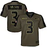 Zennovawear Youth Dallas Seattle Seahawks Russell Wilson Olive Salute To Service Game Jersey