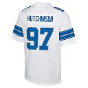 Zennovawear Youth Detroit Lions Aidan Hutchinson White Player Game Jersey