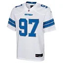 Zennovawear Youth Detroit Lions Aidan Hutchinson White Player Game Jersey