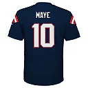 Zennovawear Drake Maye New England Patriots Youth Replica Jersey - Navy