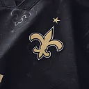 Zennovawear New Orleans Saints Youth Football x Football Collared Fan Top - Black