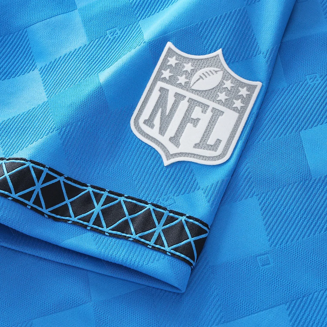 Zennovawear Carolina Panthers Youth Football x Football Collared Fan Top - Blue