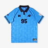 Zennovawear Carolina Panthers Youth Football x Football Collared Fan Top - Blue