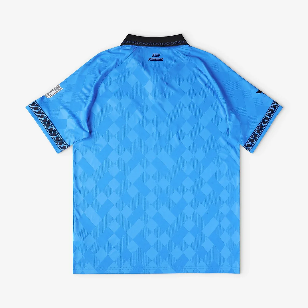 Zennovawear Carolina Panthers Youth Football x Football Collared Fan Top - Blue