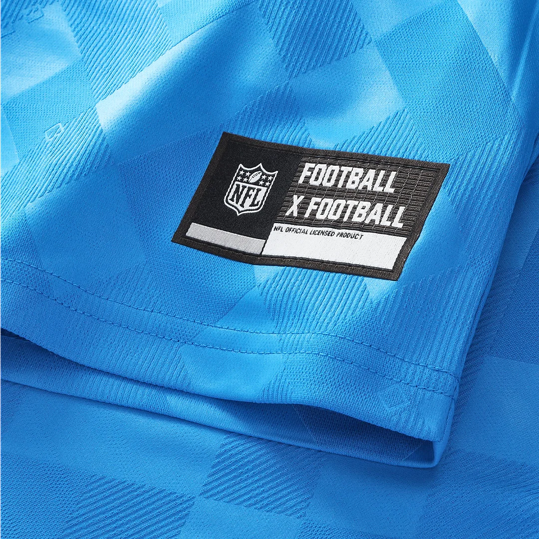 Zennovawear Carolina Panthers Youth Football x Football Collared Fan Top - Blue