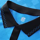 Zennovawear Carolina Panthers Youth Football x Football Collared Fan Top - Blue