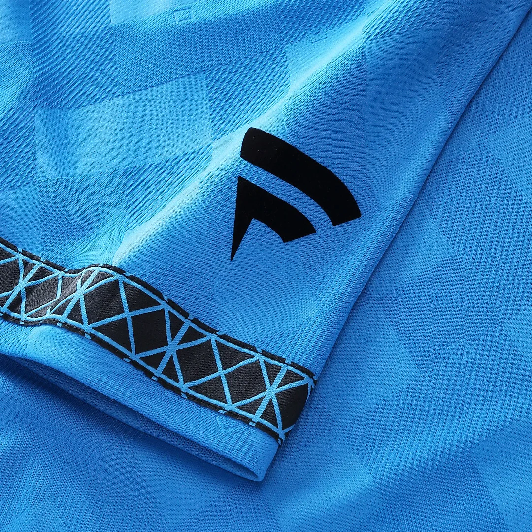 Zennovawear Carolina Panthers Youth Football x Football Collared Fan Top - Blue