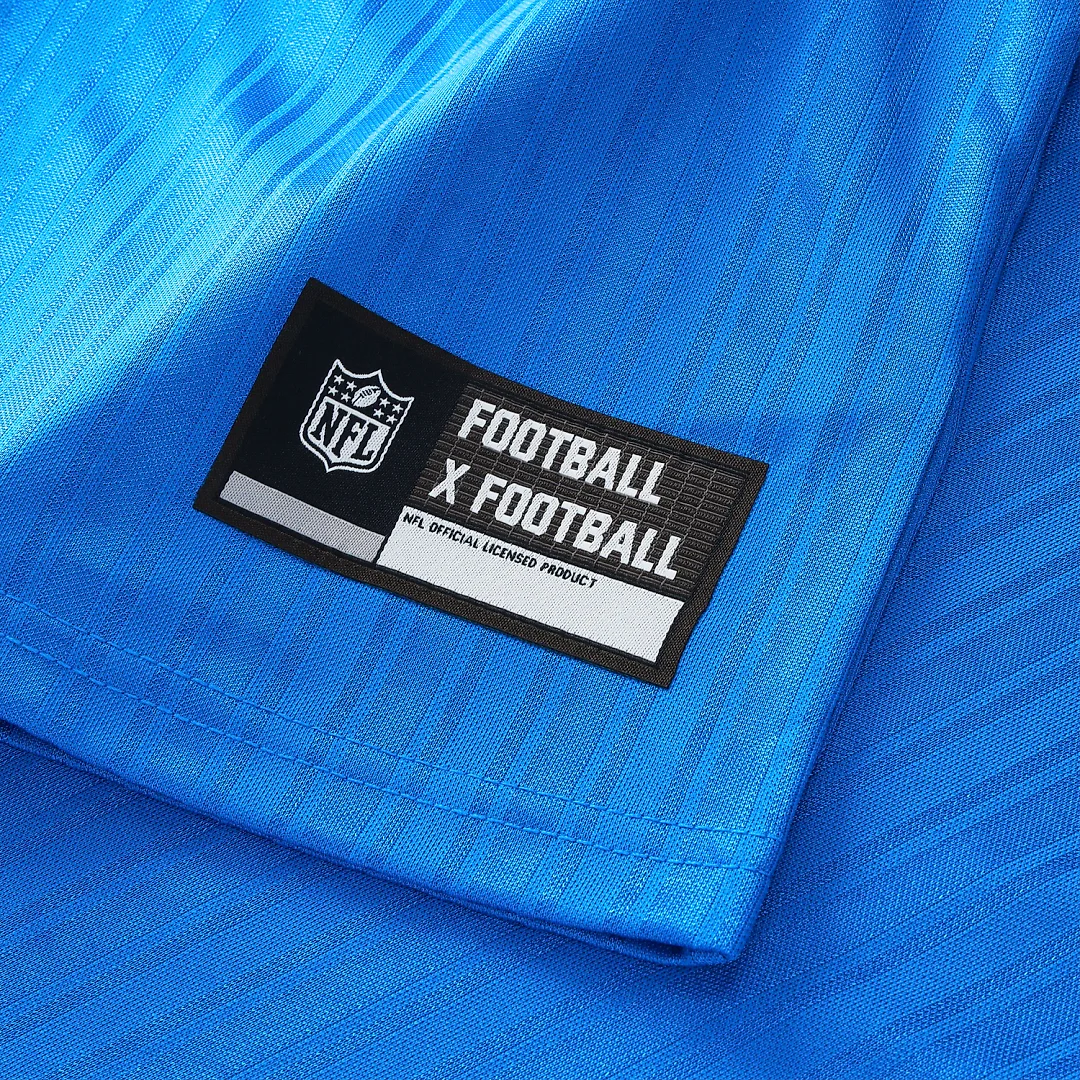Zennovawear Detroit Lions Youth Football x Football Collared Fan Top - Blue