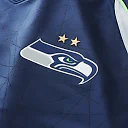 Zennovawear Seattle Seahawks Youth Football x Football V-Neck Fan Top - College Navy