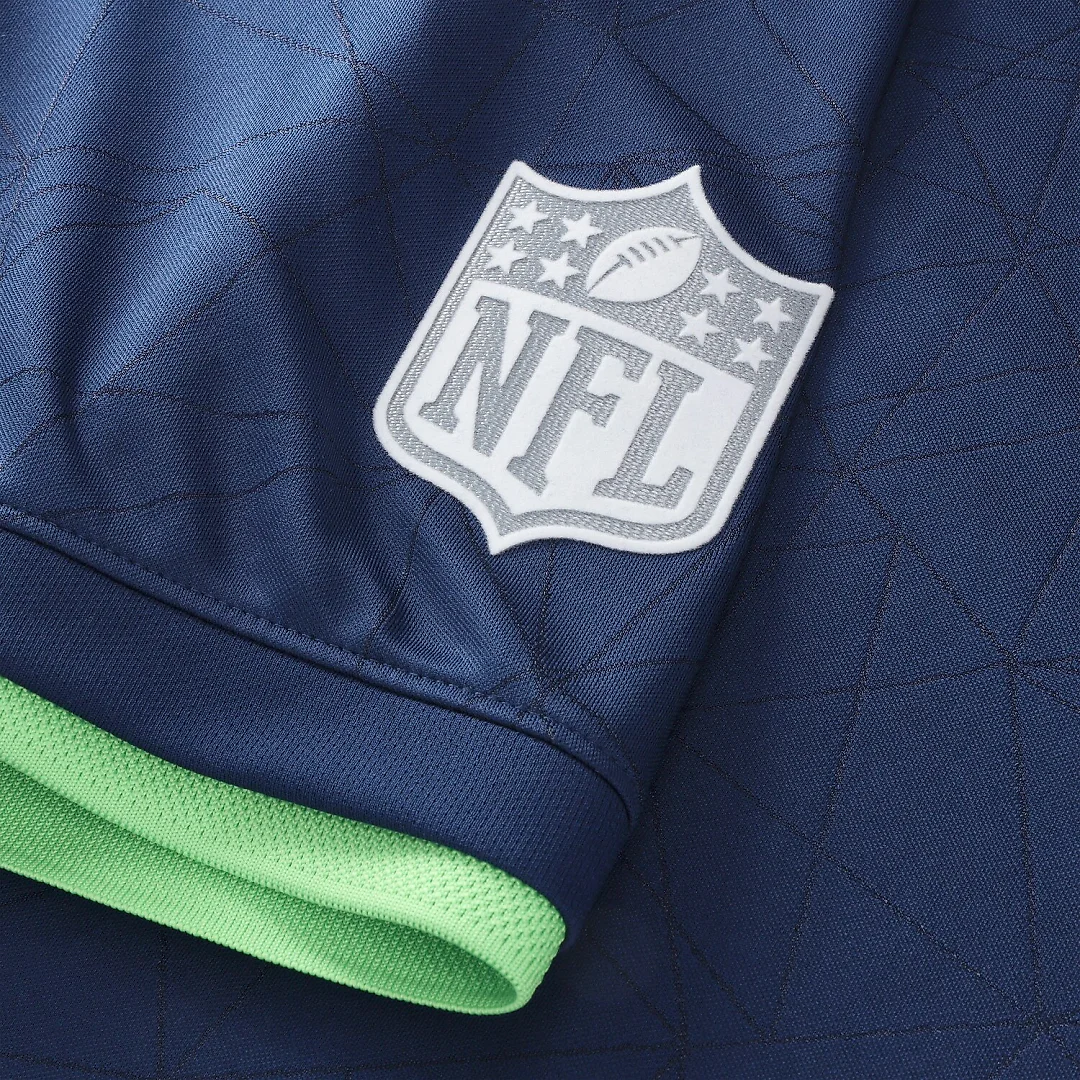 Zennovawear Seattle Seahawks Youth Football x Football V-Neck Fan Top - College Navy