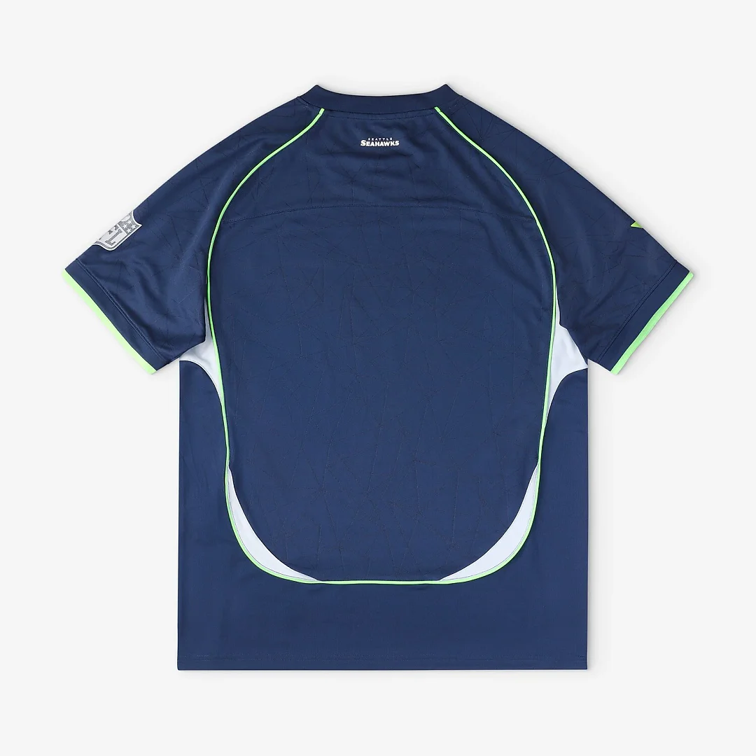 Zennovawear Seattle Seahawks Youth Football x Football V-Neck Fan Top - College Navy