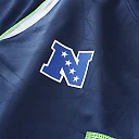 Zennovawear Seattle Seahawks Youth Football x Football V-Neck Fan Top - College Navy